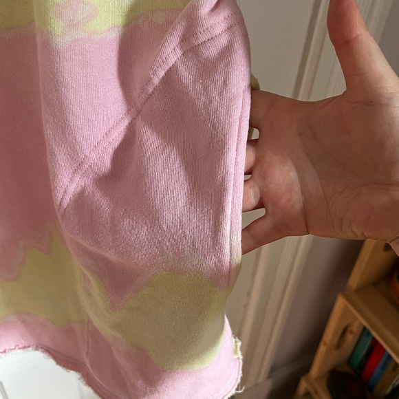 Free People M Pink Yellow Tie Dye Sweater - Picture 10 of 10